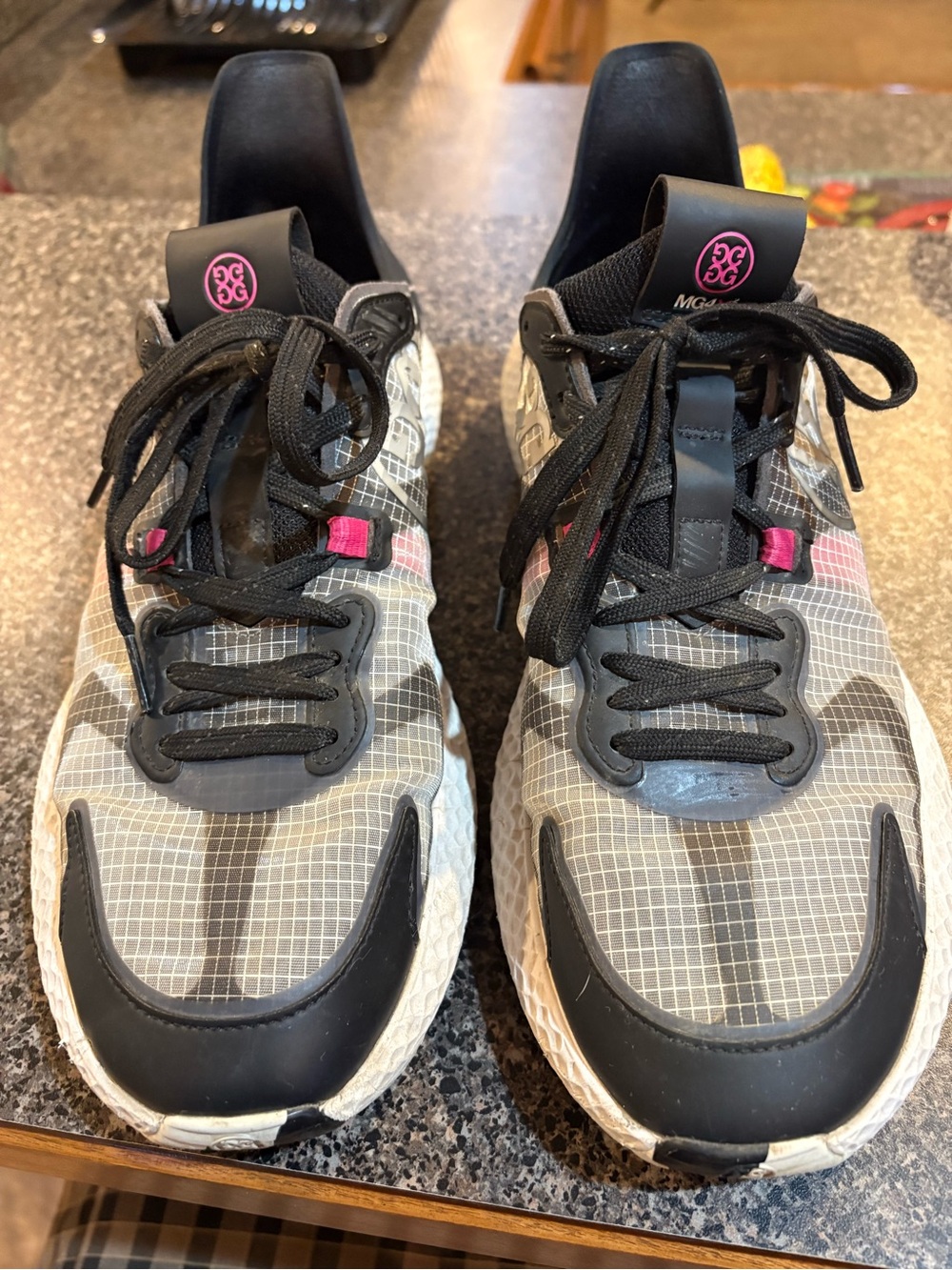 G/FORE Grey and Pink Women's Athletic Sneakers